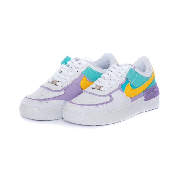 Tênis Air Force 1 Shadow Branco e Lilás