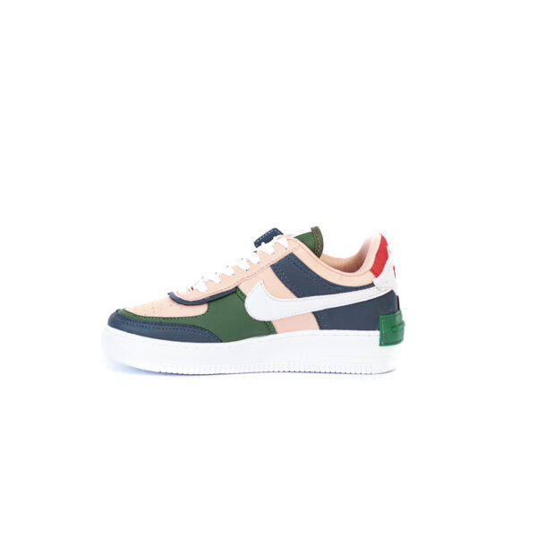 Tênis Air Force 1 Shadow Nude e Verde