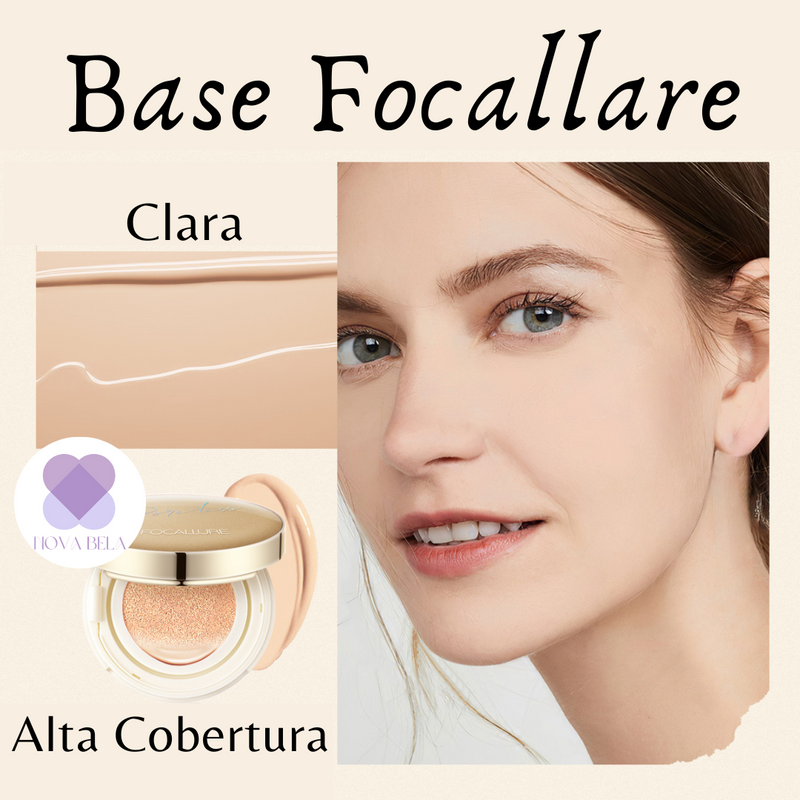 Base Focallure Poreless - Ultra Cobertura à prova d'água