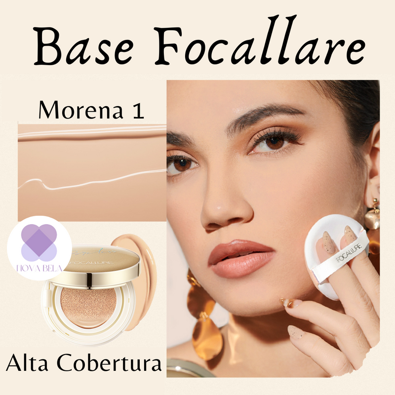 Base Focallure Poreless - Ultra Cobertura à prova d'água