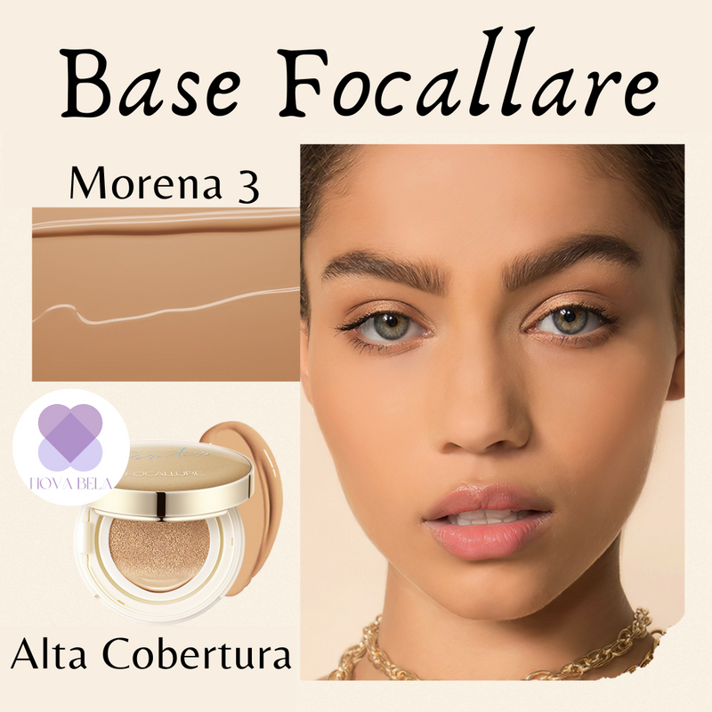 Base Focallure Poreless - Ultra Cobertura à prova d'água