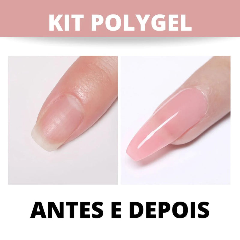 Unhas de Gel - Kit Polygel e Cabine de Secagem